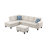 Alger Left-Hand Facing Sectional with Ottoman-831939969