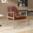 Armchair with with Solid Wood Frame