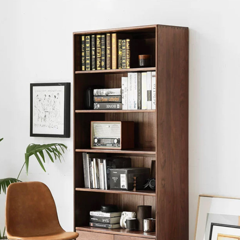 Bibliothèque classique classique pour la maison, (5 tablettes) H 74,8 po x l 33,46 po x P 13,78 po