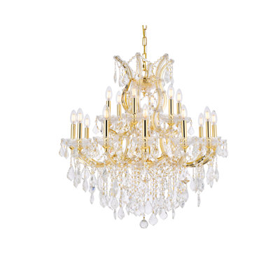 Lustre style bougie 19 lumières Stockard