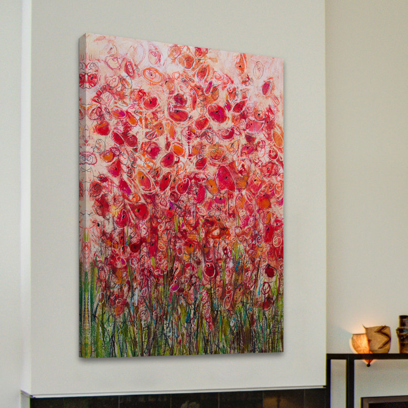 « flowing frenzy », reproduction d’art sur toile tendue, H 18 po x l 12 po x P 1,5 po