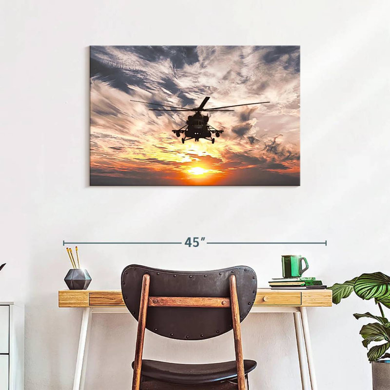 Mait Navy Helicopter, 24" H x 36" W