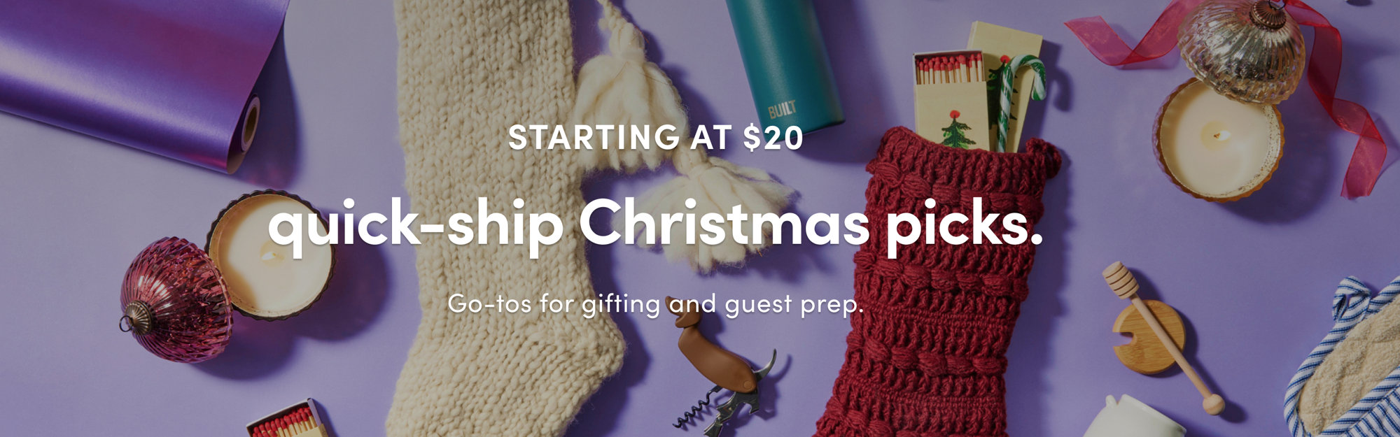 quick-ship Christmas picks. Starting at $20