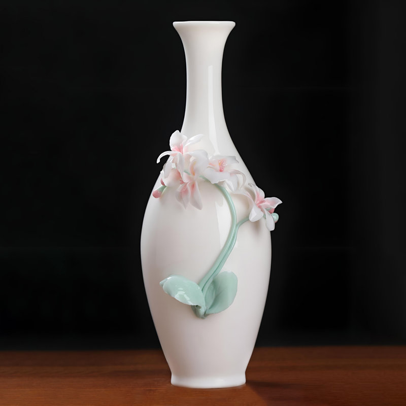 Vase en céramique fabriqué à la main élégance - Décoration florale exquise