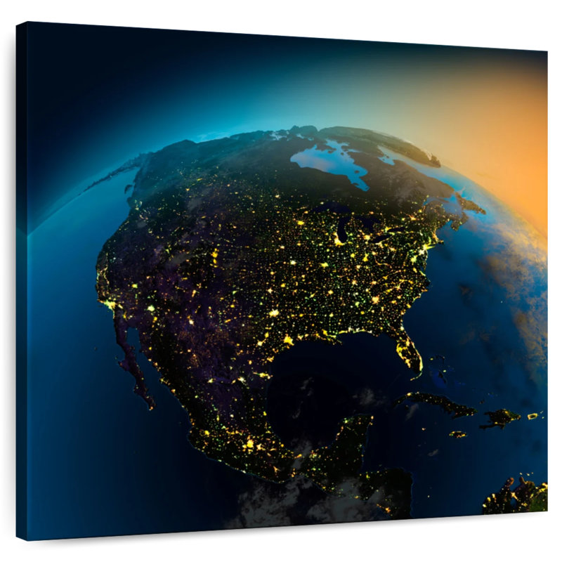 Oberle View Of America, 39" H x 39" W