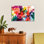Reproduction d'art sur toile Steemplix, "Jeweltone Prism III" par Jennifer Goldberger