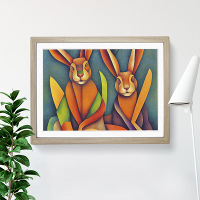 Vintage Hares - Framed Print