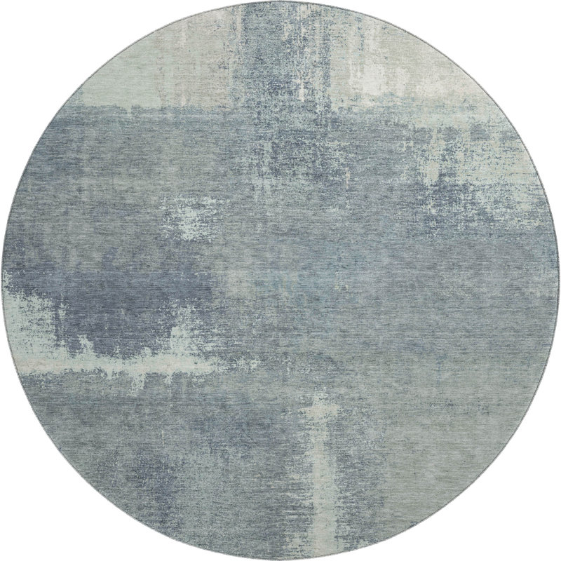 Premium Machine Washable Elize AMF1354 Modern Rug, Round 8'