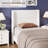 Twin Bed Frames with Wingback Headboard, Velvet Upholstered Platform Bed Frame with Sturdy Wooden Slats Support, No Box Spring Needed, Easy Assembly, White-123660479-123660480