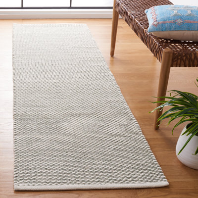 Vermont Flat Weave Wool/Cotton Rug in Green