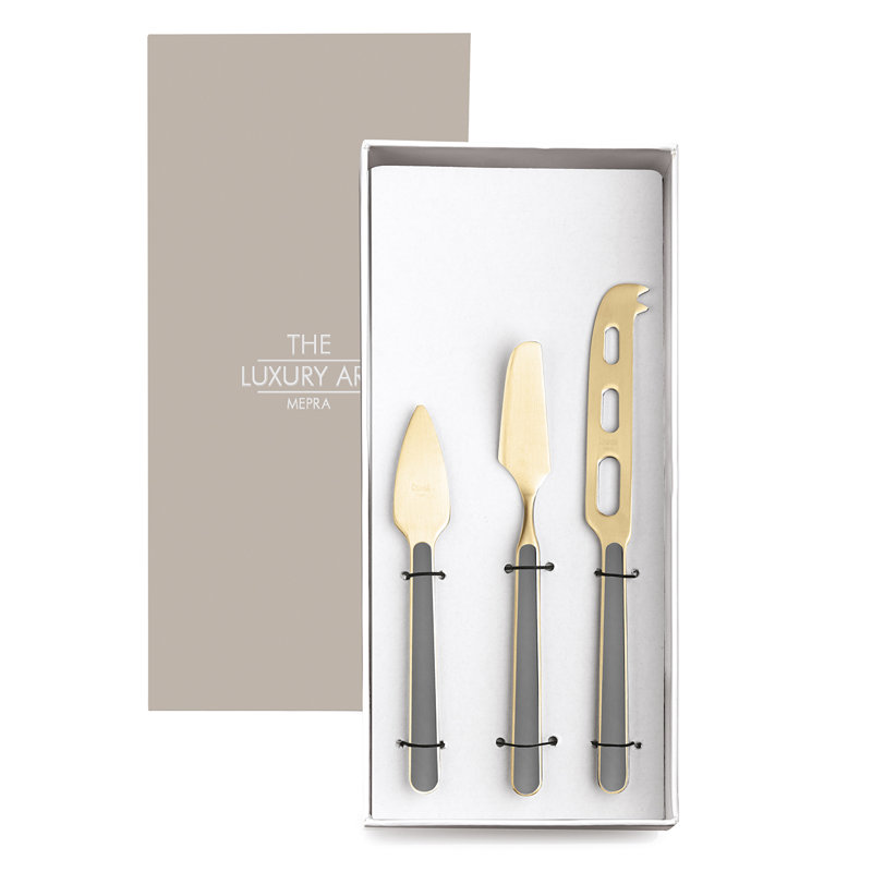 Fantasia Ice Gold Cheese Knives - Vicuna, Vicuna