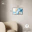 Art mural bleu sarcelle sur toile bleu sarcelle -715871942-715871937