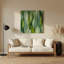 Art mural abstrait en métal vert 94-373953806