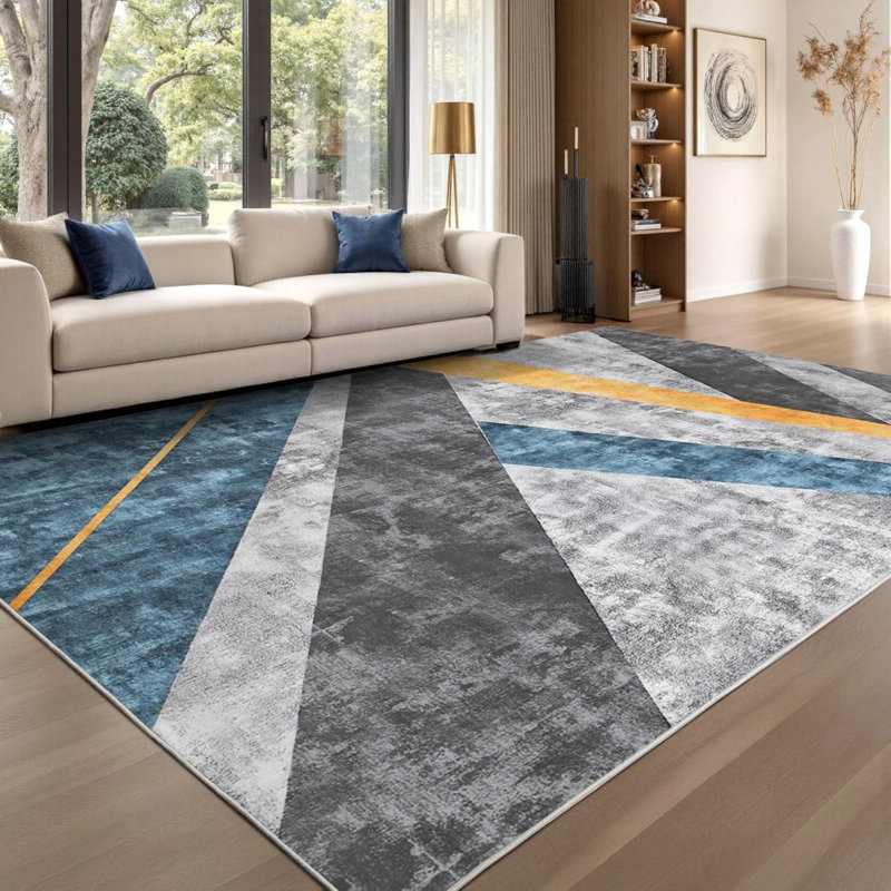 Rectangle 160 cm x 160 cm Indoor / Outdoor Washable Area Rug