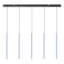 Luminaire suspendu cylindrique à DEL 5 lumières pour îlot de cuisine Baileyton-1398429296