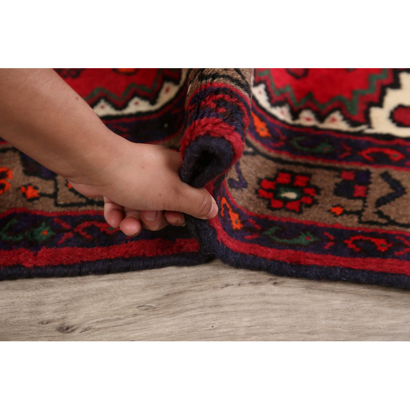Tapis décoratif en laine de conception unique 3 pi 4 po x 5 pi noué à la main New Age