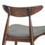 Ensemble de 2 chaises rétro en bois d'hévéa avec dossier ergonomique et coussins moelleux pour la salle à manger-770993025