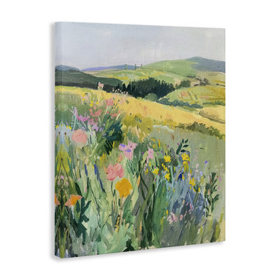  "Pastel Landscape Hills", art mural sur toile par RileyB