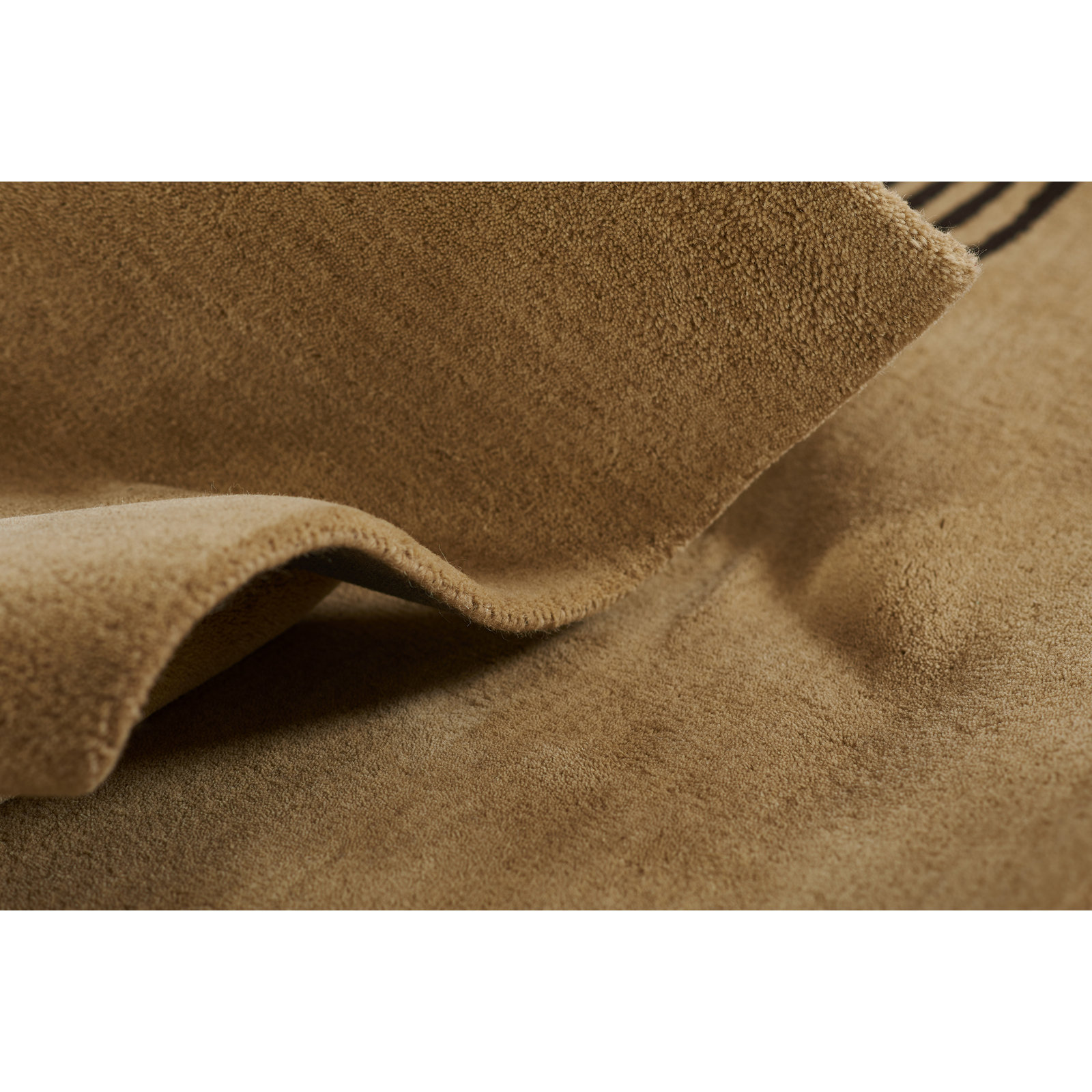Yasi Hand Tufted Wool Beige Rug, Rectangle 2' x 3'