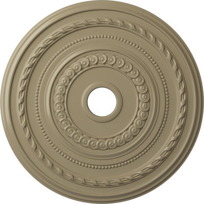Endurathane Cole Ceiling Medallion, 25 3/8"OD x 3 3/8"ID x 1 3/8"P (Fits Canopies up to 9 1/8"), Hand-Painted Gobi Desert Finish