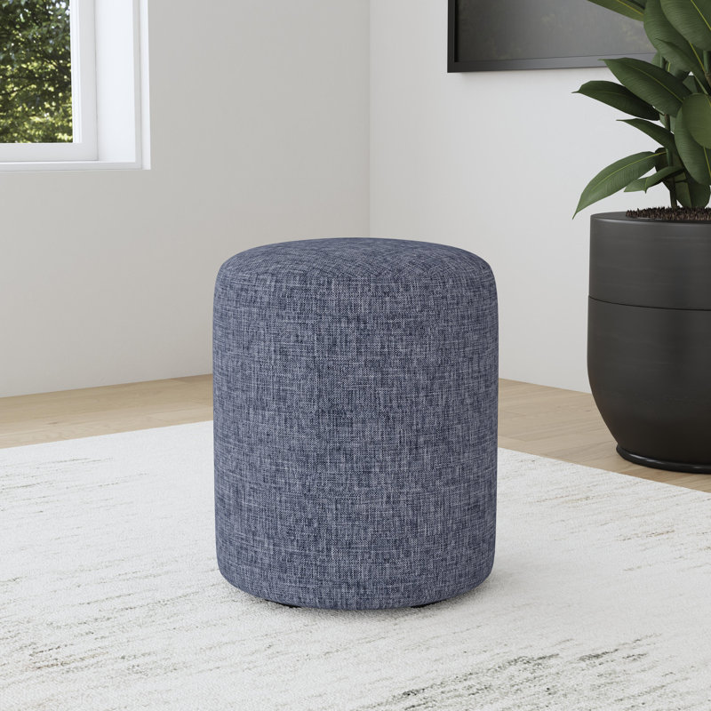 Birchbrook Upholstered Ottoman, Indigo Blue