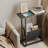 Bedside Table With Storage Shelf, Narrow Side Table, Slim Magazine Table For Small Space-321638901