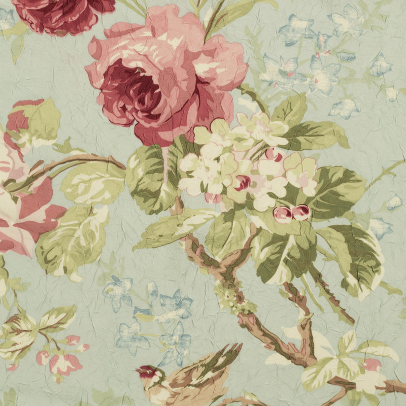 Alita Floral Pointed Window Valance, Sage