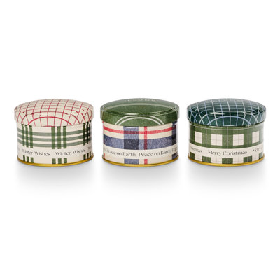 Ensemble-cadeau Noble Holiday Tin Trio, baumier et cèdre