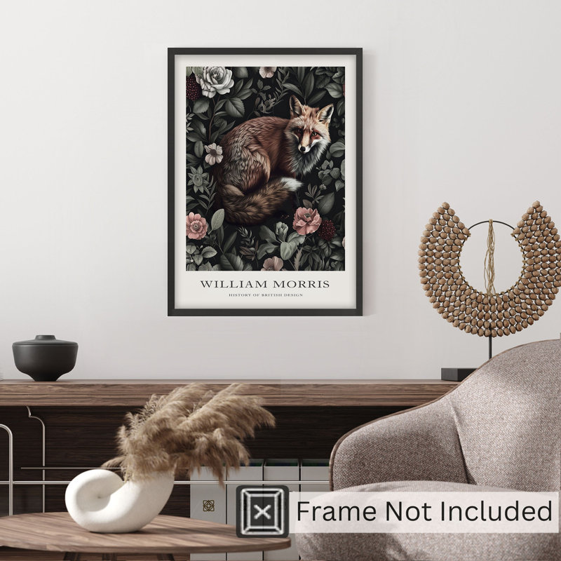 Animaux, animaux, William Morris, H 10 po x l 8 po