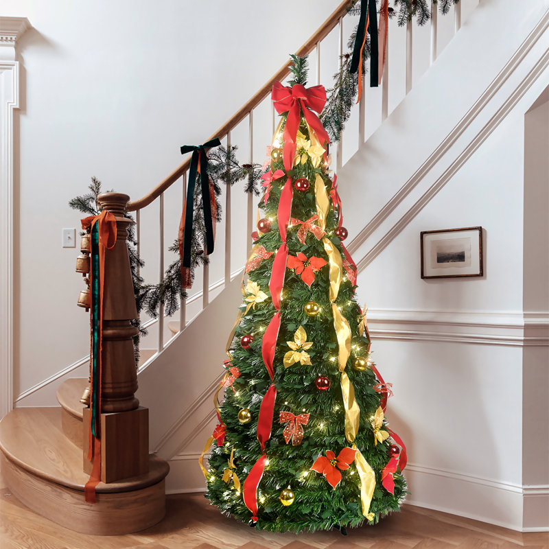 Arbre de Noël pop-up pliable, 6'