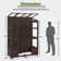 57.9" W x 28.5" D Wooden Greenhouse with Openable Roof and Lockable Door