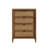 Chylie Wood and Rattan 4-Drawer Chest