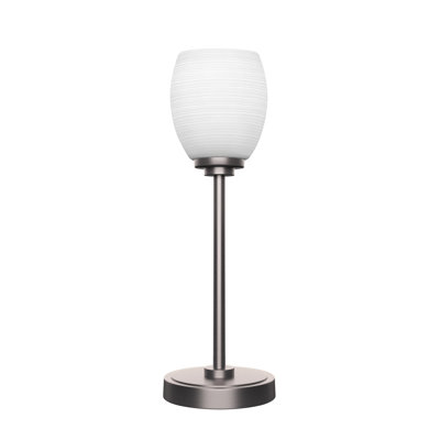Lampe d'appoint Aneka montrée avec verre matriciel de 5 po