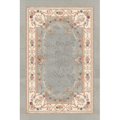 Premium Woven Area Rug, 5.9 x 9.2 Feet | 100% Polyester, 650 g/m² | Antibacterial, Non-Slip PVC Dot Underside, 0.3 in Pile Height | Machine Washable, 3D Digital Printing | Perfect for Living Room & Bedroom Decor