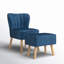 Fauteuil de chambre avec repose-pieds Abarca-1256869834