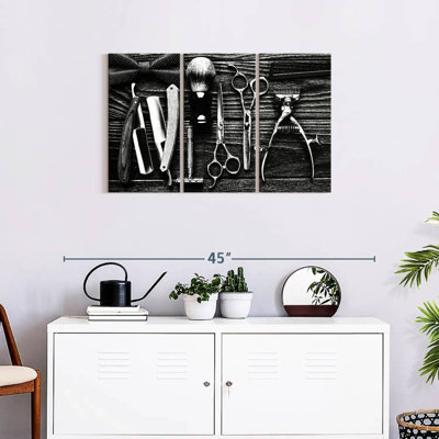 Outils monochromes pour les cheveux - Ensemble de 3 toiles tendues