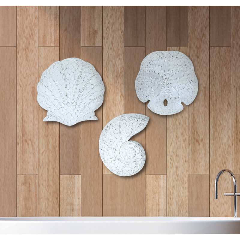 Handmade Coastal Landscape & Nature Wall Decor on Solid Wood, White