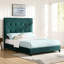 Grand lit plateforme tapissier Modern