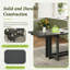Ensemble de table de salle à manger extensible 82 po avec chaises rembourrées Rustic-754843667