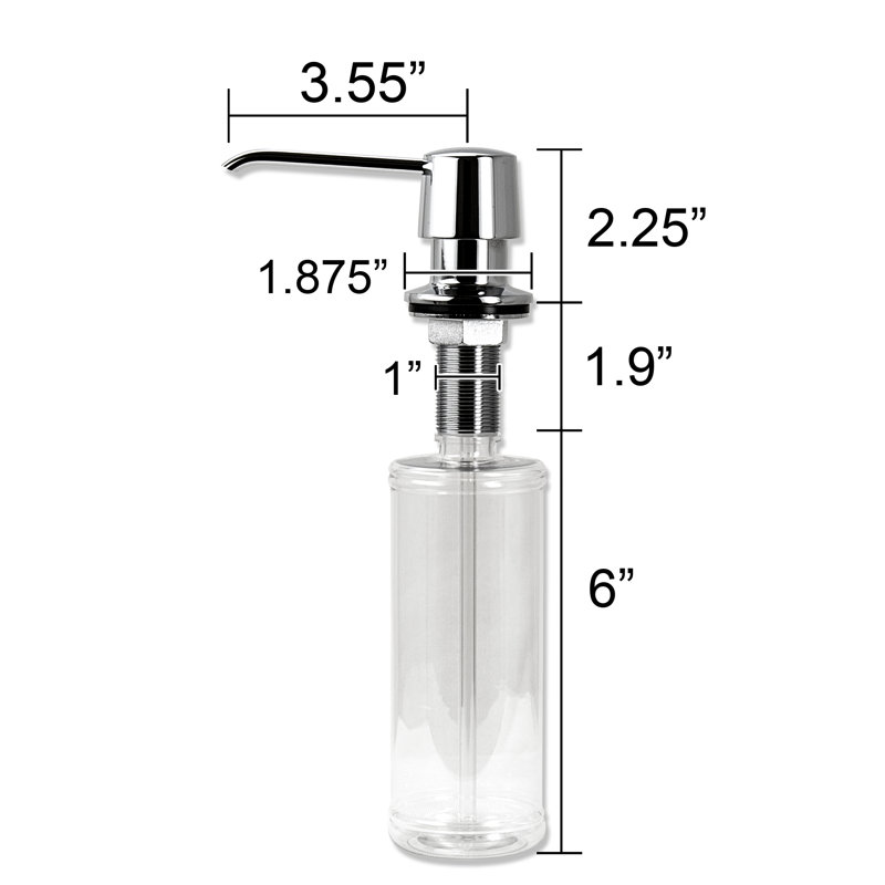 Kitchen Soap & Lotion Dispenser, Chrome