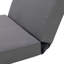 Méridienne en bois massif, coussin triple pliable gris foncé, 4 positions pour une assise extérieure confortable et un bain de soleil dans la cour