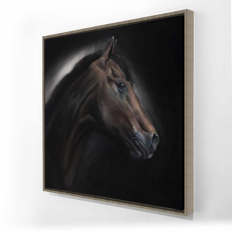 Loneliness Horse - Rustic Animals, toile encadrée décor à la maison