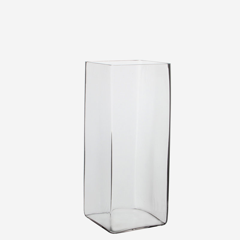 Leamington Glass Table Vase, 35cm H x 14cm W x 14cm D