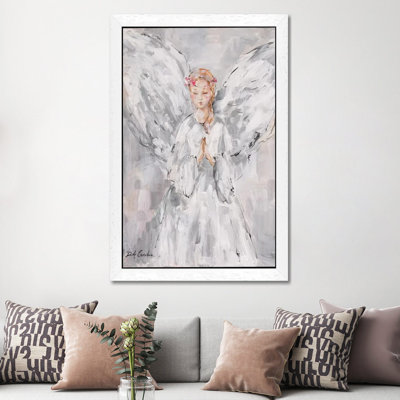 Heavenly by Debi Coules - Floater Frame Painting on Canvas