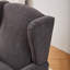Fauteuil à oreilles Davisboro Classic avec structure en bois d'hévéa et tissu respirant-125963622
