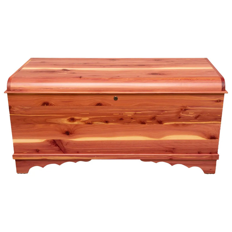 Waterfall Solid Wood Hope Chest, Cedar Wood, Natural Stain, 46", Cedar Wood, Natural