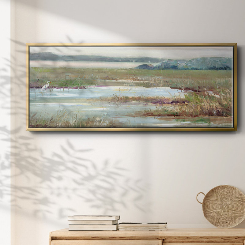 «Early Morning Magic», reproduction d'art sur toile, H 12 po x l 30 po x P 1,5 po, Or