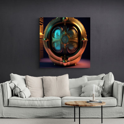 "Time Machine Julesverne" par Stephen Chambers, impression sur toile tendue