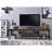 Weathered Oak And Black TV Stand With Shelf | Gift Idea-414006667