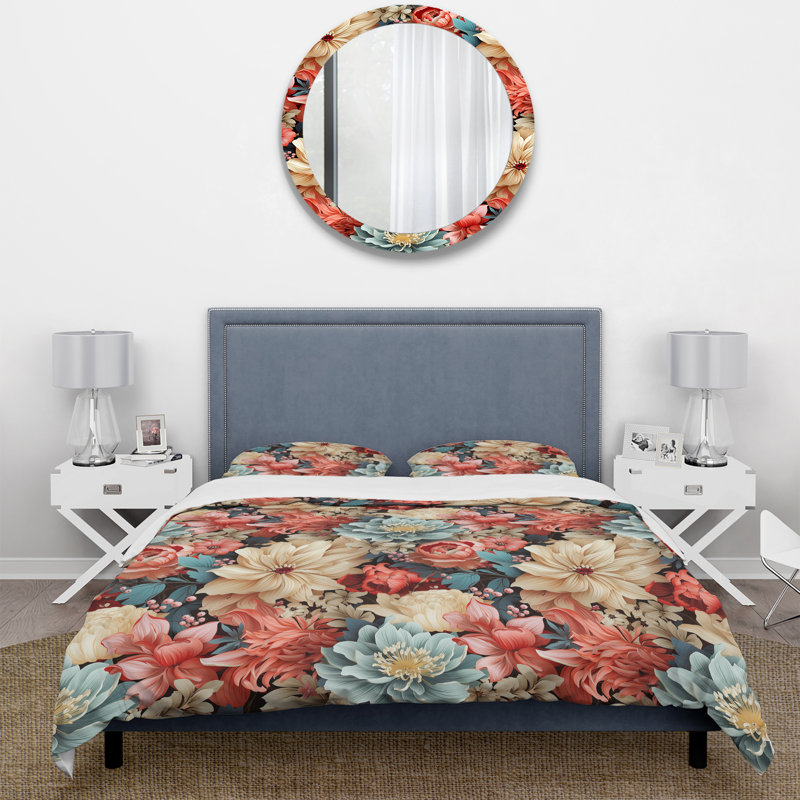 Ensemble de housse de couette Nakylah, Housse de couette pour très grand lit et 2 très